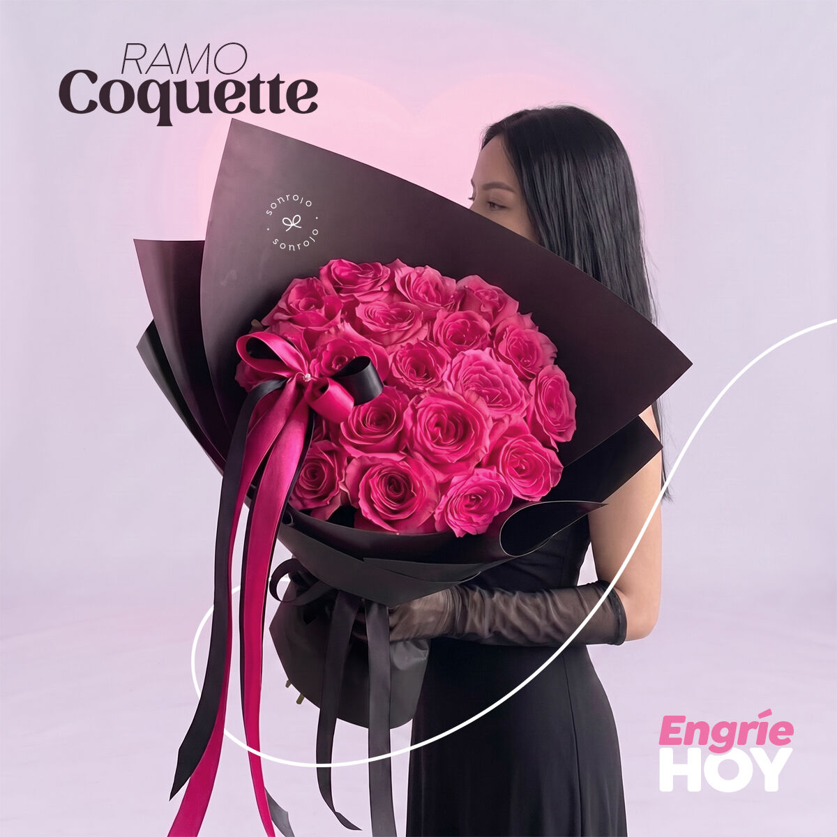Ramo Coquette Sonrojo
