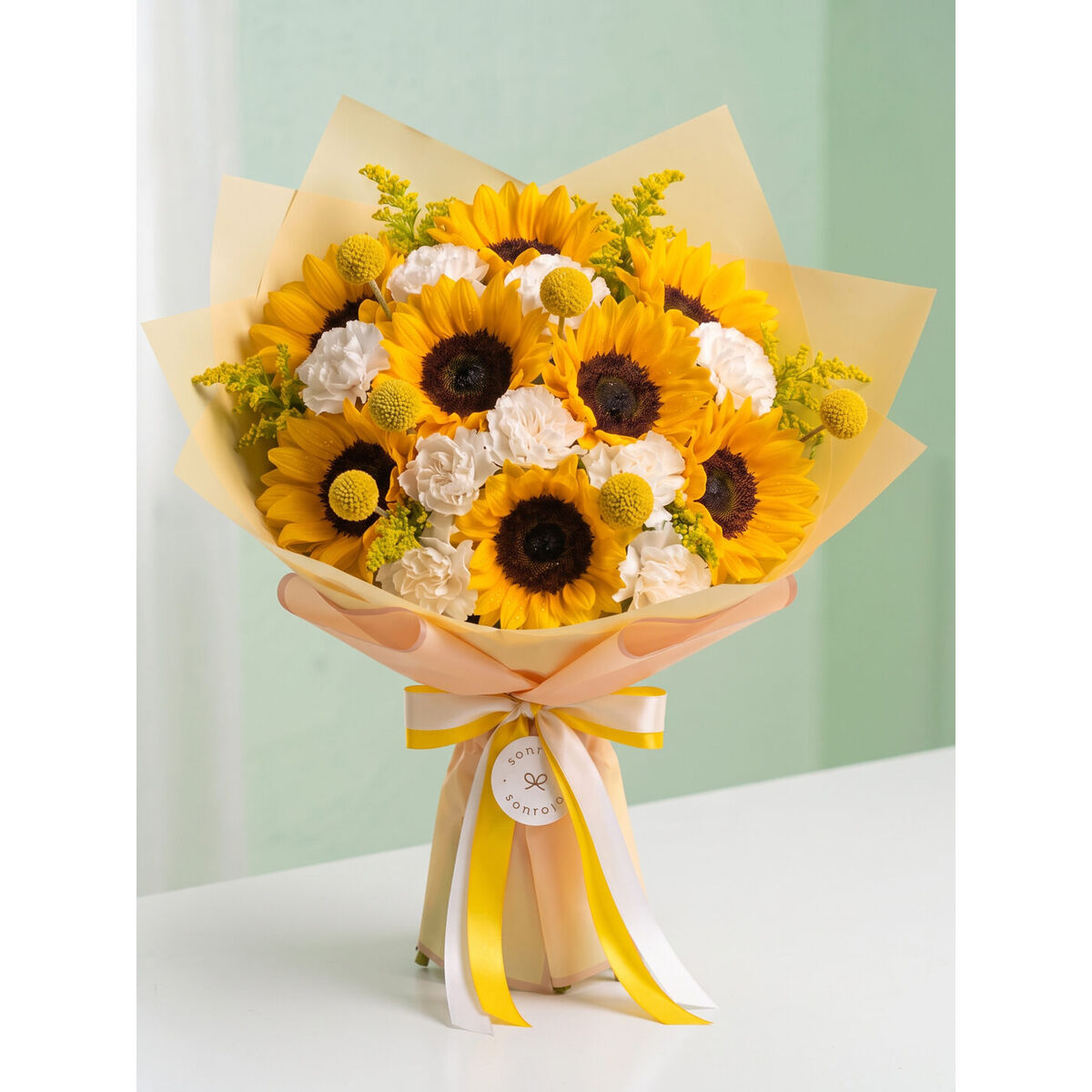 Ramo Resplandor de girasoles