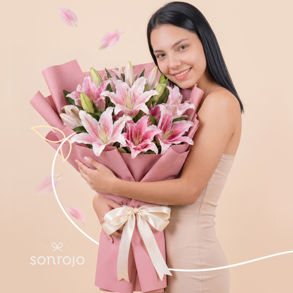 Lirios rosados
