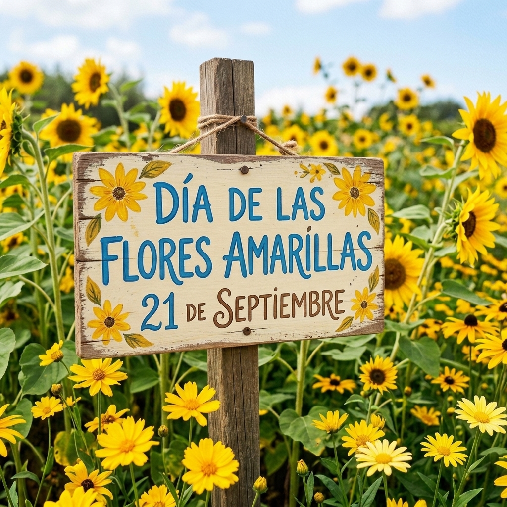 día flores amarillas 21 setiembre